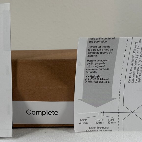 Amazon Basics Single Cylinder Deadbolt Grade-3 Security Door Lock – Matte Black - Picture 7 of 8